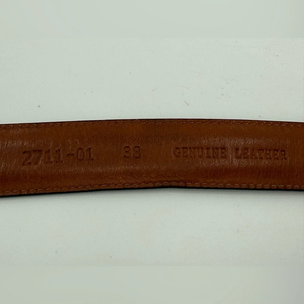 Grant Thomas Black Leather Men’s Contemporary Belt‎ 38